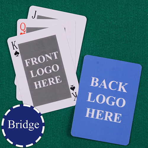 Bridge Size Custom Front and Back Playing Cards, Classic