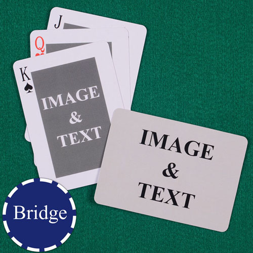Bridge Size Custom Front and Back Playing Cards, Classic Landscape
