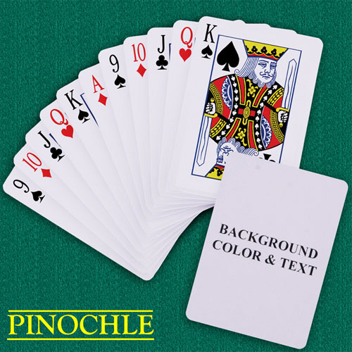 Custom Pinochle Background Color & Text