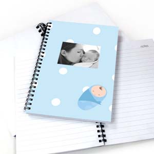 Polka Dots Boy Birth NoteBook