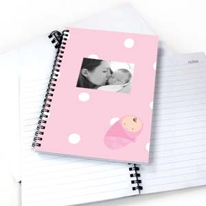 Polka Dots Girl Birth NoteBook