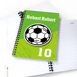 Personalized Athletic Notebook, Soccer
