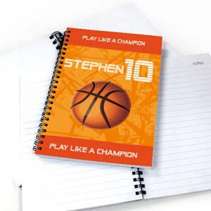Personalized Sports Star Notebook, Basketball
