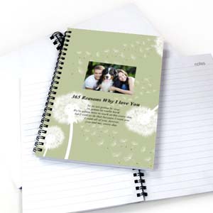 Dandelion Star Photo Notebook