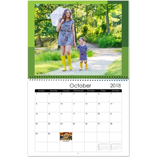 Personalized Modern Tones, Large Wall Calendar (14