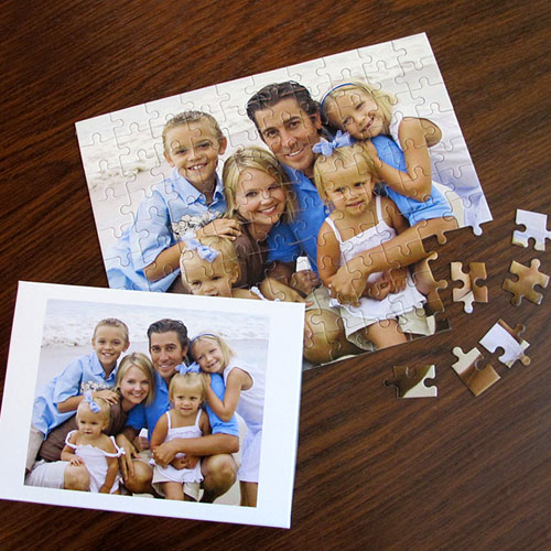 Custom Christmas Photo Jigsaw Puzzle, Horizontal