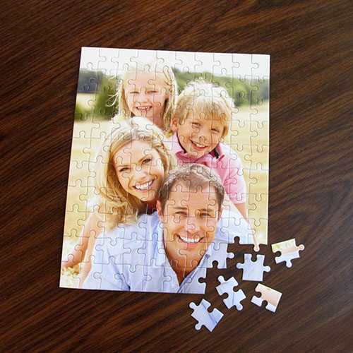 Custom Christmas Photo Jigsaw Puzzle, Vertical