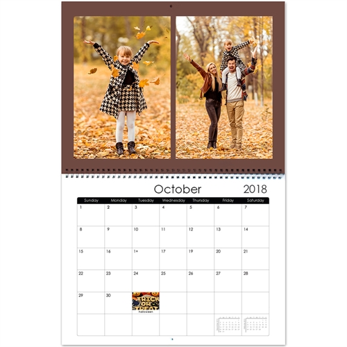 Personalized Raw, Large Wall Calendar (14