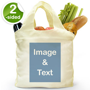 Customize 2 Sides Reusable Shopping Bag, Portrait Image
