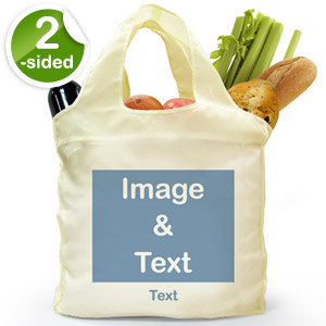 Custom 2 Sides Reusable Shopping Bag, Landscape Image