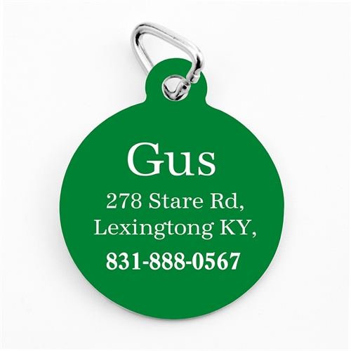 Christmas Green Personalized Message Ornament
