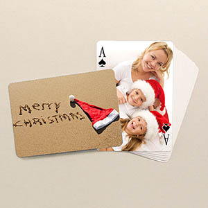 Custom 2-Sides Personalized Playing Cards, Christmas Favors