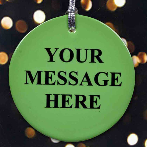 Christmas Green Personalized Text