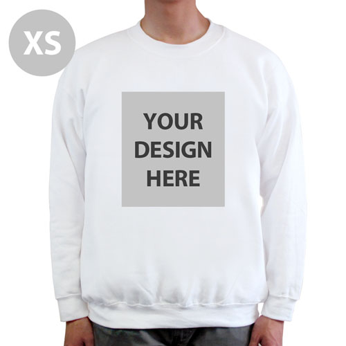 Design Your Personalized Photo White Xs Sweatshirt