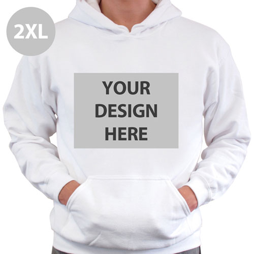 Personalized 2XL Hoodies Without Zipper Full Front
