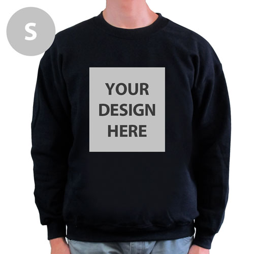 Design Your Own Personalized Photo Black S Sweatshirt