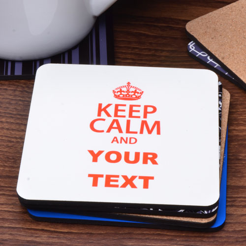 White Keep Clam Personalized Text