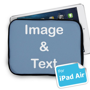 Personalized Background Color and Message iPad Air (Landscape)