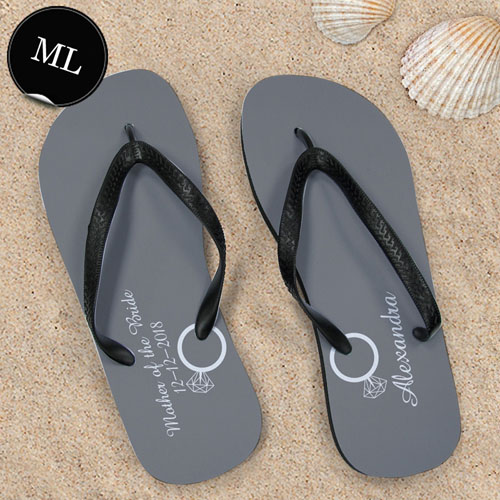 Create Your Own Personalized Wedding Ring Men Large Flip Flops