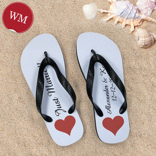 Create My Own Personalized Love Message Women Medium Flip Flop Sandals