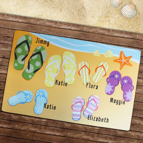 Personalized Flip Flops Family Welcome