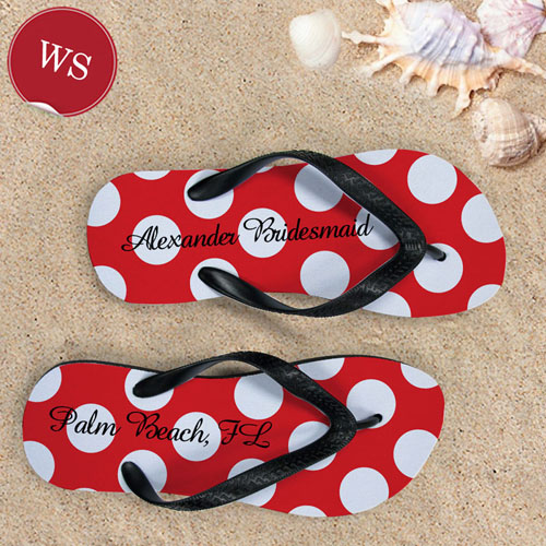 Red Polka Dot Personalized Name (Women’s Small)