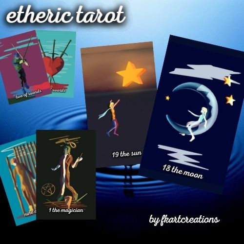 etheric tarot with custom tuck box